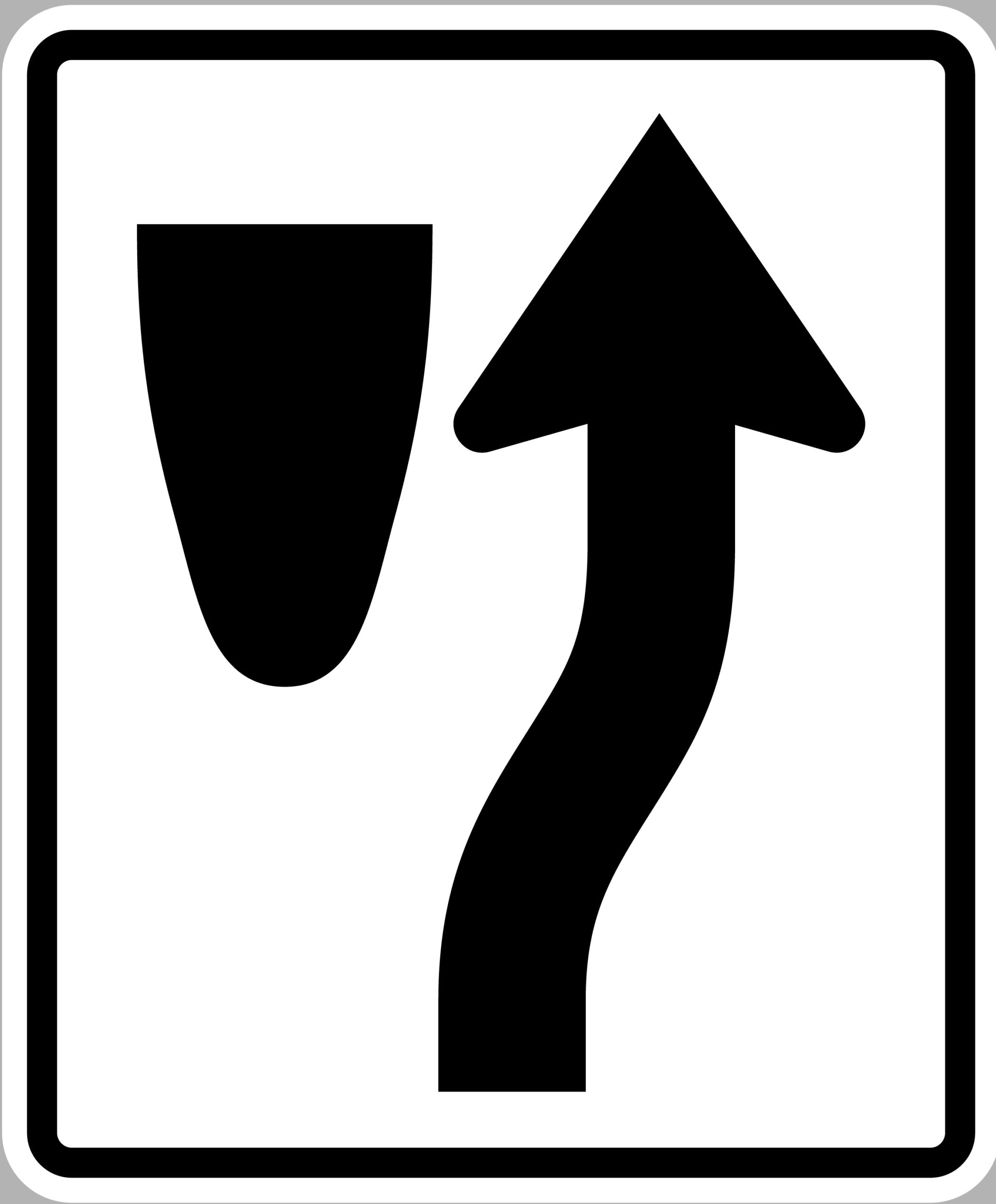 American keep right road sign.