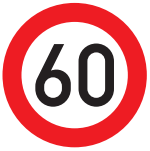 Speed limit road sign found in Germany.